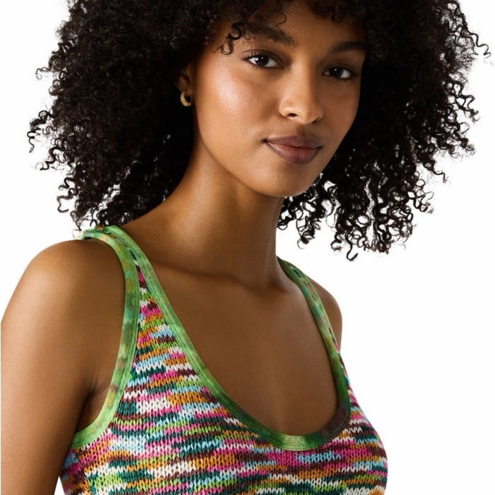 Steve Madden Reyna Multicolor Space Dye Knit Midi Dress Size Medium - Picture 8 of 10